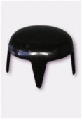 Rivet plat 5 mm noir x24