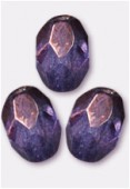 Olive à facettes 8x6 mm lumi amethyst x12