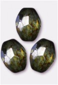 Olive à facettes 8x6 mm lumi green x12