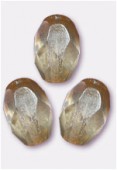 Olive à facettes 8x6 mm crystal champagne x12