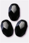 Olive à facettes 8x6 mm jet x12