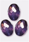 Olive à facettes 13x10 mm lumi amethyst x4