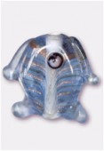 Perle en verre poisson VP34 bleu clair x2