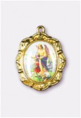 Médaille ange gardien or 19x16 mm x1