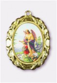 Médaille ange gardien or 28x23 mm x1