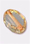 Palet ovale à tranche facettée 11x8 mm crystal picasso x4