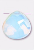 Larme à facettes 16x16 mm opal x1