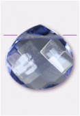 Larme à facettes 16x16 mm purple blue x1