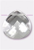 Larme à facettes 16x16 mm clear quartz x1