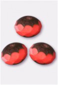 Ronde aplatie 6x9 mm coral picasso x6