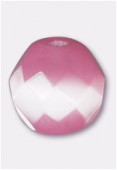 Oeil de chat facette 8 mm dark pink x6