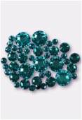 Strass HOTFIX 2028 3 mm / 5 mm / 7 mm blue zircon M HF x42