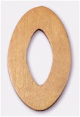 Ovale en bois 30x48 mm marron x1