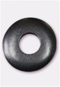 Donut en bois 37 mm noir x2