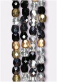 Facette 4 mm mix metallic ice x100
