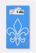 Pochoir motif fleur de lys x1