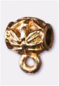 Attache breloque en métal 8x6 mm or x2