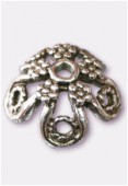 Coupelle en métal 17 mm argent vieilli x2