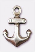 Breloque en métal ancre 10x15 mm argent vieilli x2