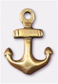 Breloque en métal ancre 10x15 mm bronze x2