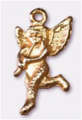 Breloque en métal ange 12x23 mm or x2