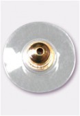 Poussette pour clou d'oreille 13 mm or x2