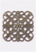 Estampe carrée 35x35 mm bronze x1