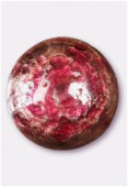 Perle en verre cabochon MO8 aventurine x1