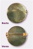 Broche à coller 26 mm or x1