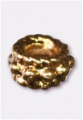 Perle en métal intercalaire 5x3 mm or x6