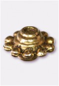 Perle en métal intercalaire 10x6 mm or x4