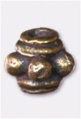 Perle en métal intercalaire 5x4 mm bronze x6