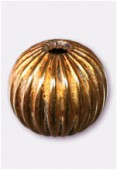 Perle en laiton ronde 10 mm or x4