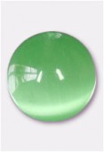 Oeil de chat ronde 10 mm peridot x4