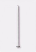 Argent 925 clou à tête plate 12 mm x100