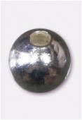 Perle en métal ronde 3 mm argent x100