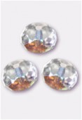 Ronde aplatie 6x9 mm crystal AB x6