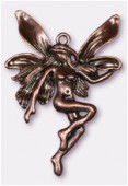 Pendentif en métal fée 45x30 mm cuivre x1