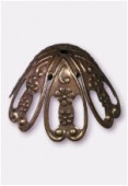 Coupelle 20x15 mm bronze x4
