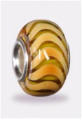 Perle façon pandora leopard 12x7 mm x1