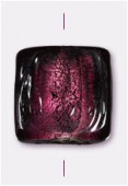 Feuille d'argent carré 20 mm amethyst x1 Feuille d'argent carré 20 mm amethyst x1