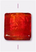 Feuille d'argent carré 20 mm rouge x1 Feuille d'argent carré 20 mm rouge x1