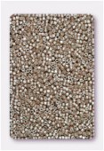 Miyuki delica 11/0 galvanized semi-frosted champagne x5g