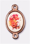 Intercalaire bouquet de roses cuivre 15x13 mm x1