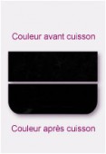 Verre opalescent plat noir 7,62x5,08cm x4