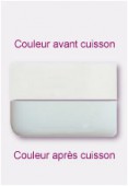 Verre opalescent plat blanc 7,62x5,08cm x4
