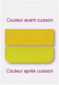 Verre opalescent plat jaune 7,62x5,08cm x4