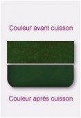 Verre opalescent plat vert 7,62x5,08cm x4