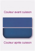 Verre opalescent plat bleu 7,62x5,08cm x4