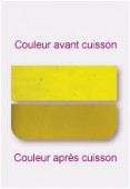 Verre transparent plat jaune 7,62x5,08cm x4